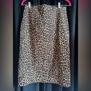 Leopard Print Women's Skirt